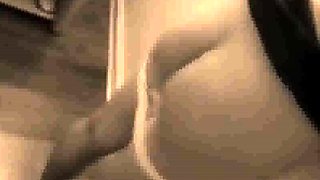 Nasty caning of Abigail's ass and twat