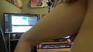 Big-Ass Babe Sucks and Fucks During Overwatch Gaming Session