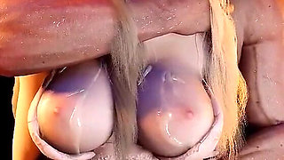 Anal Sex with a Hot Blonde Babe Tied Assfucking From Behind