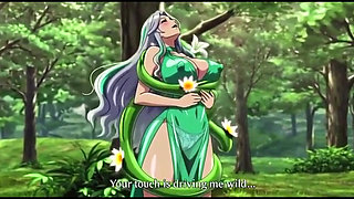 Sensual Forest Fantasy Vines Squeeze Her Big Boobs and Hips