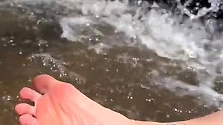 Horny amateur girls with a foot fetish play along