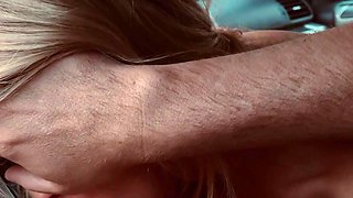 Amateur Blonde Blowjob handjob Huge Facial