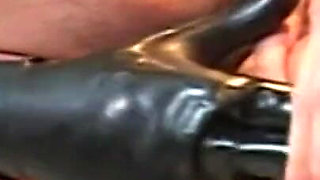 Cock and dildo in sexy ass