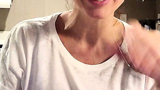Big boobs milf masturbates with her dildo