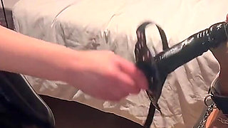 Using My Sissy Slave for Rimming, Fucking My Ass and Cleaning Dildo After