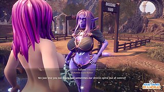 Huge futanari gives an epic cumshot in her mouth