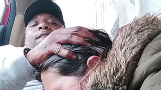 Asian Street Hooker Car Blowjob - Risky Roadside Deepthroat & Swallow & MILF