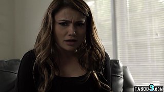 Obeadient babysitter fingering her bum