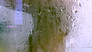 Brunette amateur babe strips off and masturbates