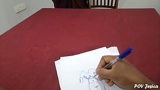 Sri Lanka - Teacher Saw My Drawing ( ටචග දඩවම ) Milf Homemade