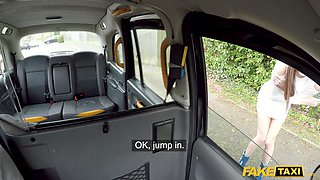Fake Taxi Sexy French teen takes a big cock balls deep