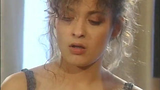 Two irresistible milf play with each other and cock