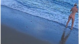 Blonde On The Beach