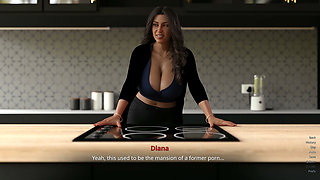 Hard Lessons 1 - Stepmom Flashes Her Big Tits at Me During the Dinner Then Stepsister Jerks Me off Under the Table