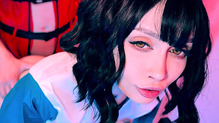 Giving a Blowjob to Step Brother