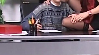 Hairy Pussy MILF Secretary Fucked and Cumshot on Ass by Amateur Big Cock