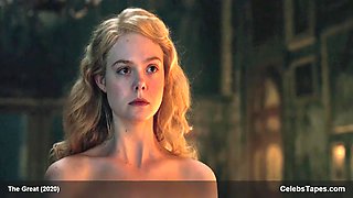 Elle Fanning is watching a hot video