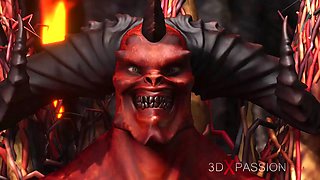 Inferno. hot porn in hell. devil pounds hard a teenager sexy woman