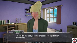 Big boobs, mist, anime