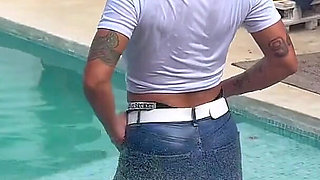 Latina and Lola Lu Bound, Gagged and Blasted. the Hose Reverse Flip Ends with Lesbian Kink Sesh at the Pool