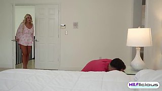 My Warm Stepmother Let me USE Her w/ Buxomy Platinum-blonde COUGAR Tiffani Madison and Son Johnny Love INTRO