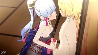 Ayaka Kamisato (Genshin Influence) Anime porn Gonzo