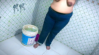 Shower in Public Toilet, Look How Big Is My Tits, Ass & Pussy