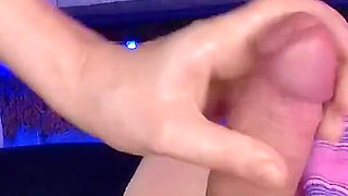 Pegging and Handjob with Cumshot