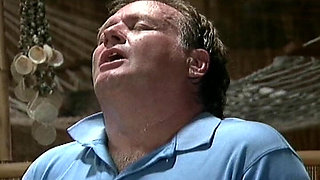 Exotic Seduction Young Brunette and Mature Captain in Paradise