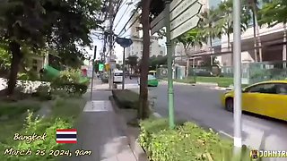 Hot young asian beauty comes to a porn casting to please director's cock with her pussy and mouth