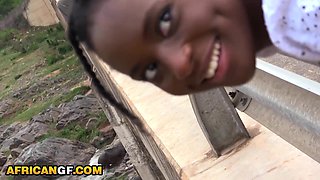 Big Tits Ebony Good Girl Exposed In Wild Outdoor Fucking Session - Big tits