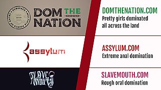 Teen sub analized from behind