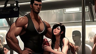 Tifa Meets a New Penis on the Train