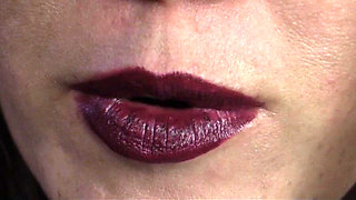 Evangelines Is a Lipstick Nurse (mouth Fetish)