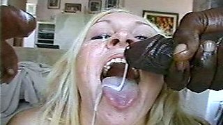 Needy blonde big cock pounding