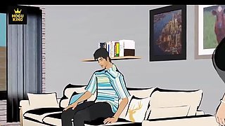 Indian Desi MILF Friend Caught Fucking Stranger Man Hardcore Anal Sex Hindi Cartoon