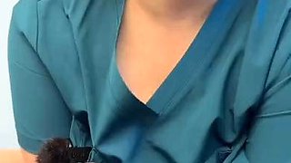 Beautiful redhead uses toy to masturbate