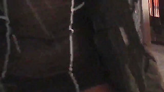 Winter Flash Fun in a Sheer Dress