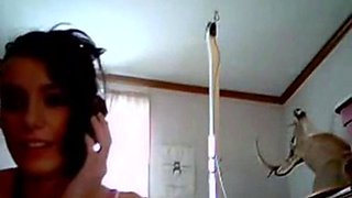 College Girl Uses Vibrator On Webcam For Her BF