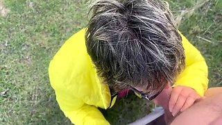 The Anal Granny Outdoors!!!