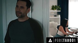 Pure Taboo featuring Jennifer White's cum swallow scene