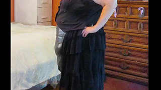 Modeling My New Domme Outfit 4 U silent video from photos