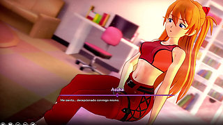 My Hentai Fantasy - The Deal With Asuka From Evangelion To Fuck Her Pink Pussy