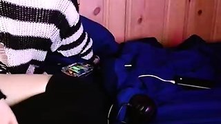 Jerking off shemale tranny solo play