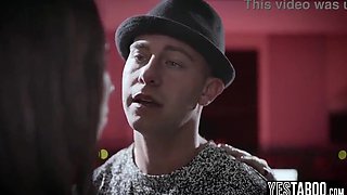 Smallish COUGAR singer gets manipulated into having three way at work