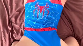 Bluebxbyyy Spidergirl Gets Rough Doggy Fuck Onlyfans Video