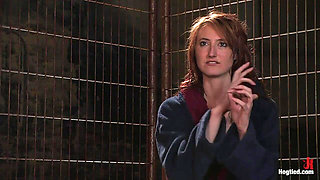 Hot Redheaded Prisoner Made to Endure Multiple Orgasms