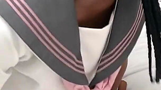 One Ebony College Girl, Some Rope and a Thick Cock - Japanese Lesson Hel Style