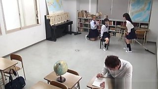 Naughty Asian teen in her school uniform gets hard fucking