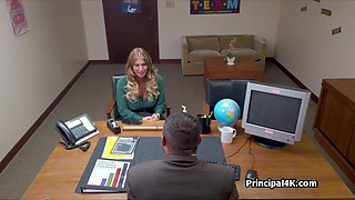 Stripper soccer MILF banged by principals big cock